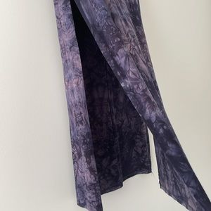 American Eagle Tie Dye Maxi Skirt Festival Summer Purple Size Small